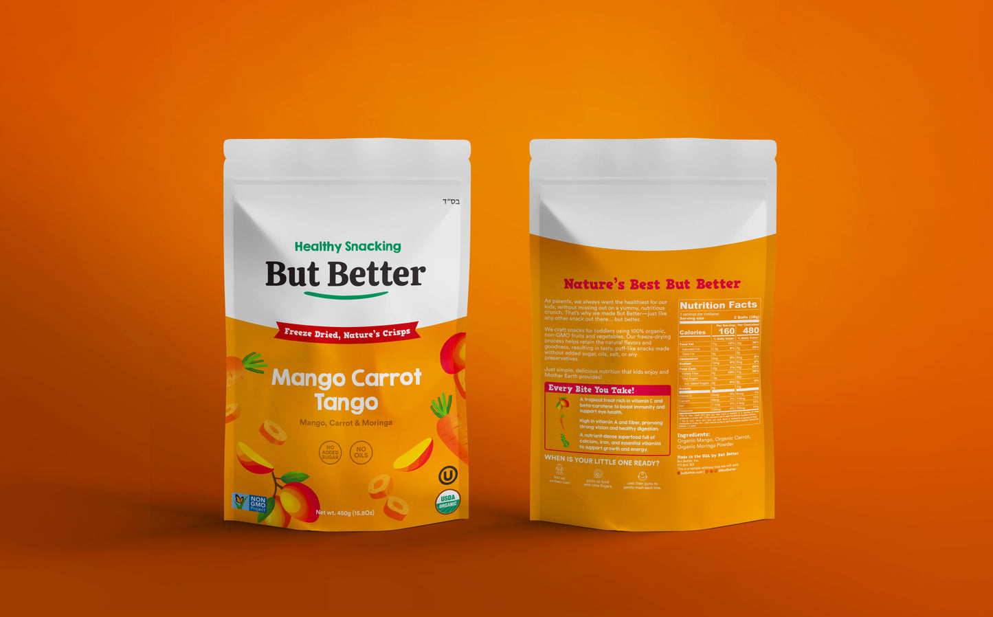 Mango Tango Carrot Freeze Dried Snack